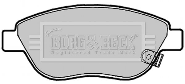 BORG & BECK Комплект тормозных колодок, дисковый тормоз BBP2028
